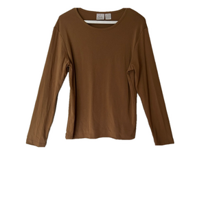Fiorlini International Women's Vintage Brown Long Sleeve Top Size M